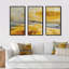 «Sunshine Yellow Flower III», ensemble d'art mural sur toile encadré 3-72043308-72044330