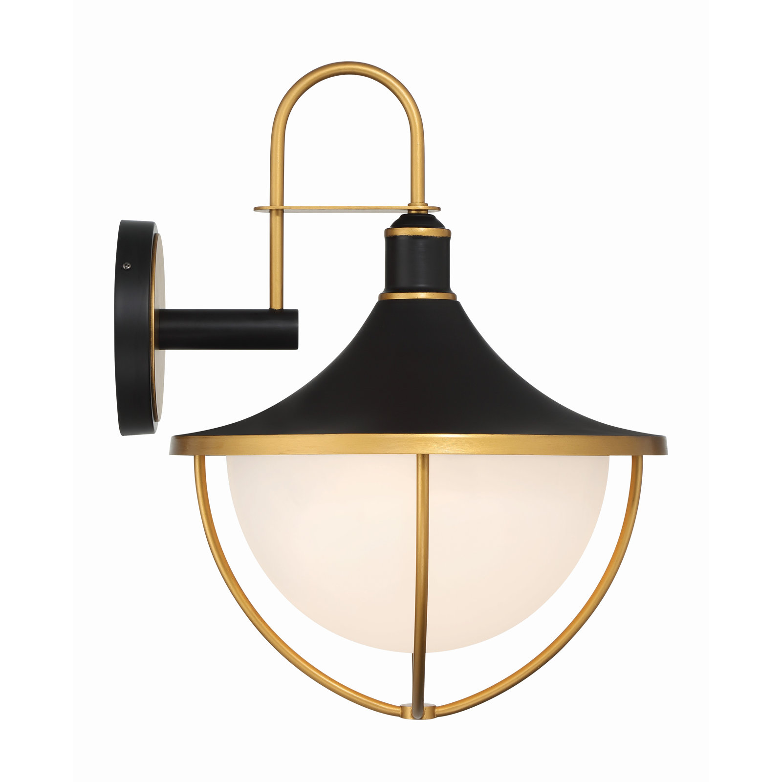 Avangeline Single Light Round/Oval Outdoor Wall Light, 22" H x 16.5" W x 18.25" D