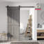 Porte de grange en bois manufacturé à panneaux en PVC avec trousse de quincaillerie-91154254-91154253