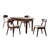 Rozella 5-Piece Solid Wood Dining Table Set