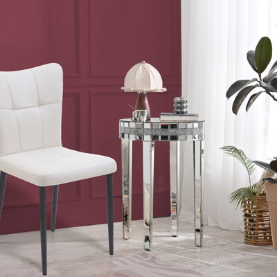 Table de petit déjeuner à miroir ronde Artisanal