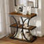 Table de bout à 3 niveaux et table d'appoint en bois avec rangement