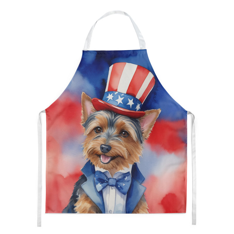 Patriotic American Apron, Australian Terrier