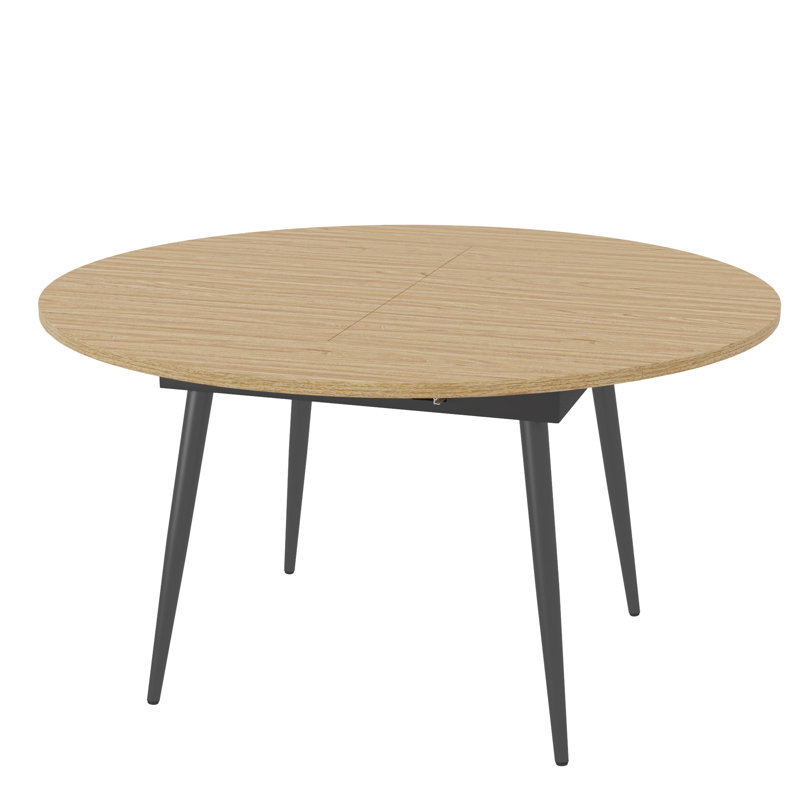 Extendable Round Dining Table For 4-8 People, Oval Dining Table