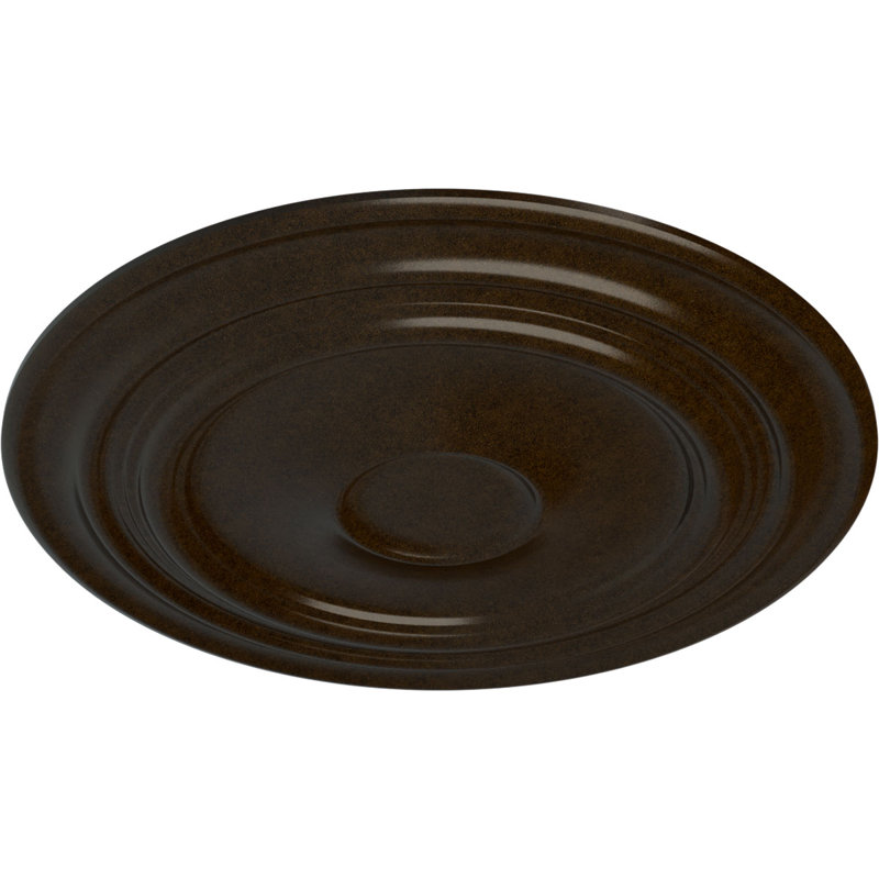 Endurathane Giana Ceiling Medallion, 32 5/8"OD x 1 1/2"P (Fits Canopies up to 7 7/8"), Hand-Painted Bronze Finish, Bronze