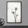 Dandelion Whimsy Minimalist Neutral Vintage Living Room Picture Framed Canvas Print Large Wall Art