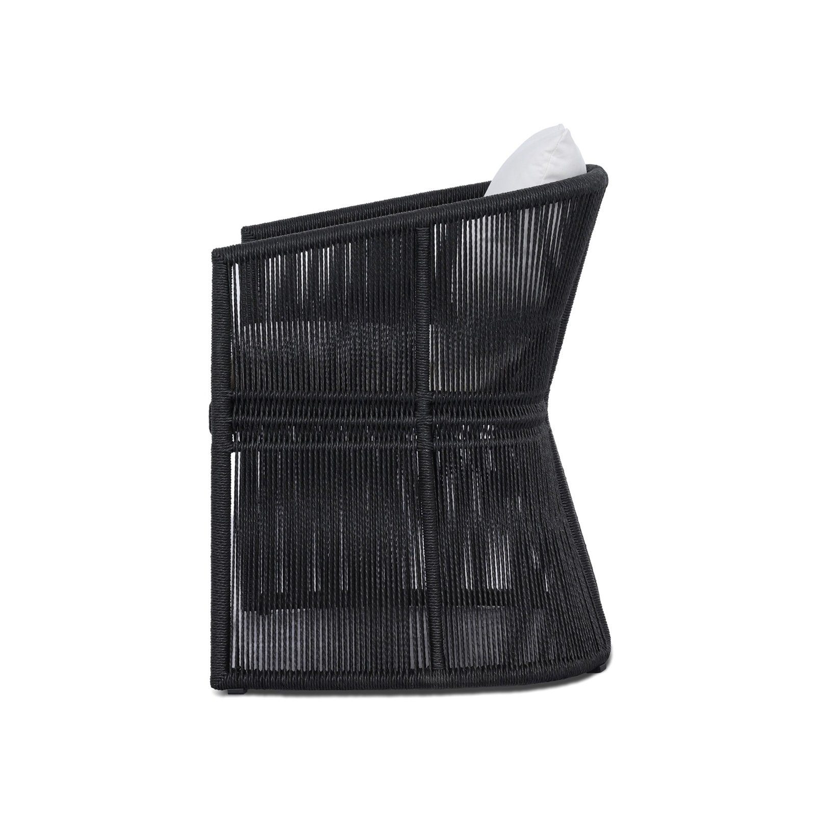 MONDIRA Patio Armchair, Faux Black Hyacinth