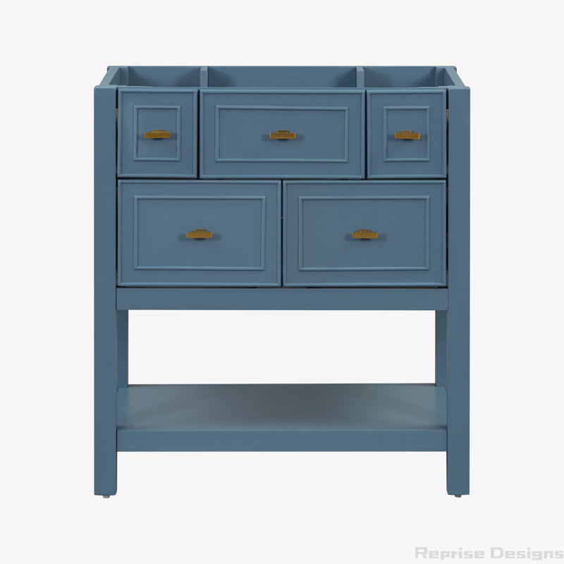 Base de meuble-lavabo simple 29,56 po seulement, Bleu