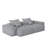 Boneless Modern 4 PCS DIY Combination Tufted Modular Sofa With 4 Pillows-376477082