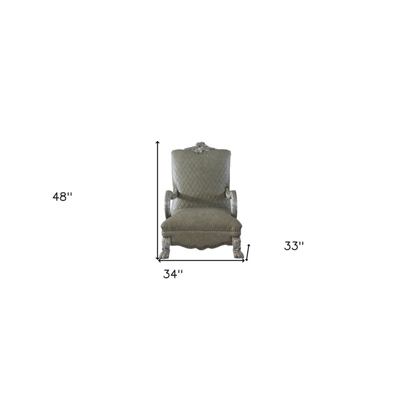 Chaise avec accoudoirs 34 po