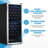 The Connoisseurs Reserve 98 Bottle Dual Zone Freestanding Wine Refrigerator