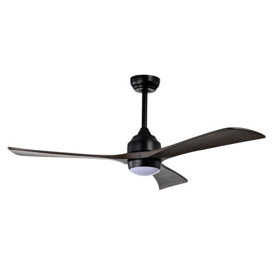 52" Ceiling Fan With Lights Remote Control,Quiet DC Motor 3 Blade Ceiling Fans 6 Speed Levels,Reversible Ceiling Fan, For Patio Living Room, Bedroom, Office,Indoor