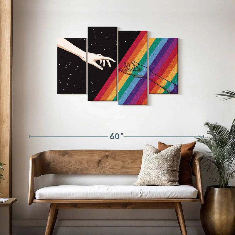 Khyir Pride Hands, 27" H x 43" W