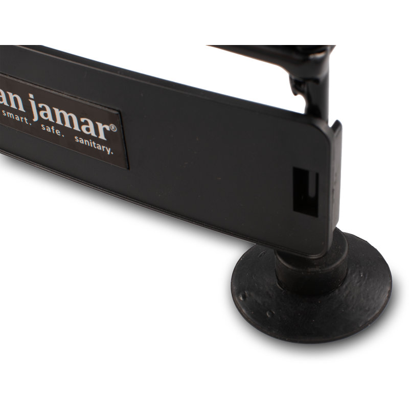 Black 5-Compartment Gravity Cup and Lid Dispenser