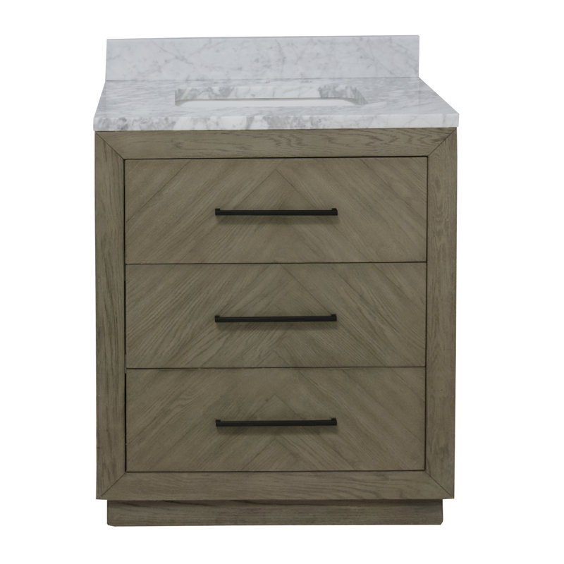 Rumalda 30'' Single Bathroom Vanity, Gray Oak