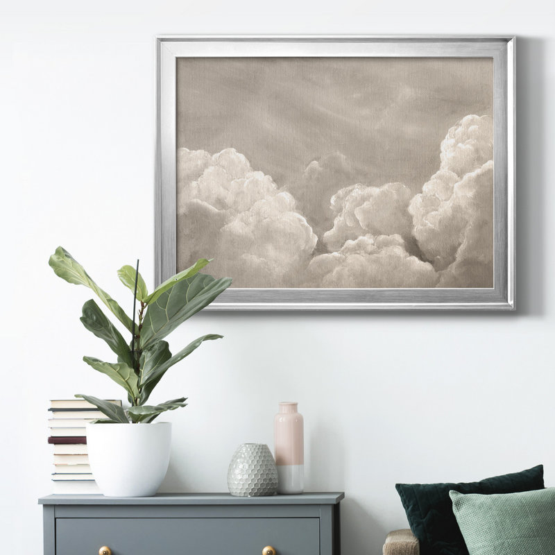 Painted Clouds II, toile encadrée de qualité supérieure - prête à être accrochée, H 22,5 po x l 30,5 po x P 1 po