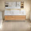 Meuble-lavabo mural flottant 60 po avec lavabo double 60 po Bahtroom