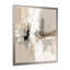 «Brown and Black Brushstroke», peinture abstraite sur toile cubique, art mural abstrait brun-1051356812-1051356808-1051356854