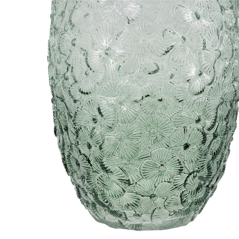 Structure de vase en verre D7.9x13.4 "H