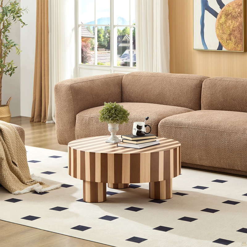 Table basse ronde en bois