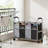 4-Section Rolling Laundry Sorter Hamper With Removable Waterproof Bags, Heavy-Duty Lockable Wheels, And Sturdy Metal Frame For Easy Clothes Organization