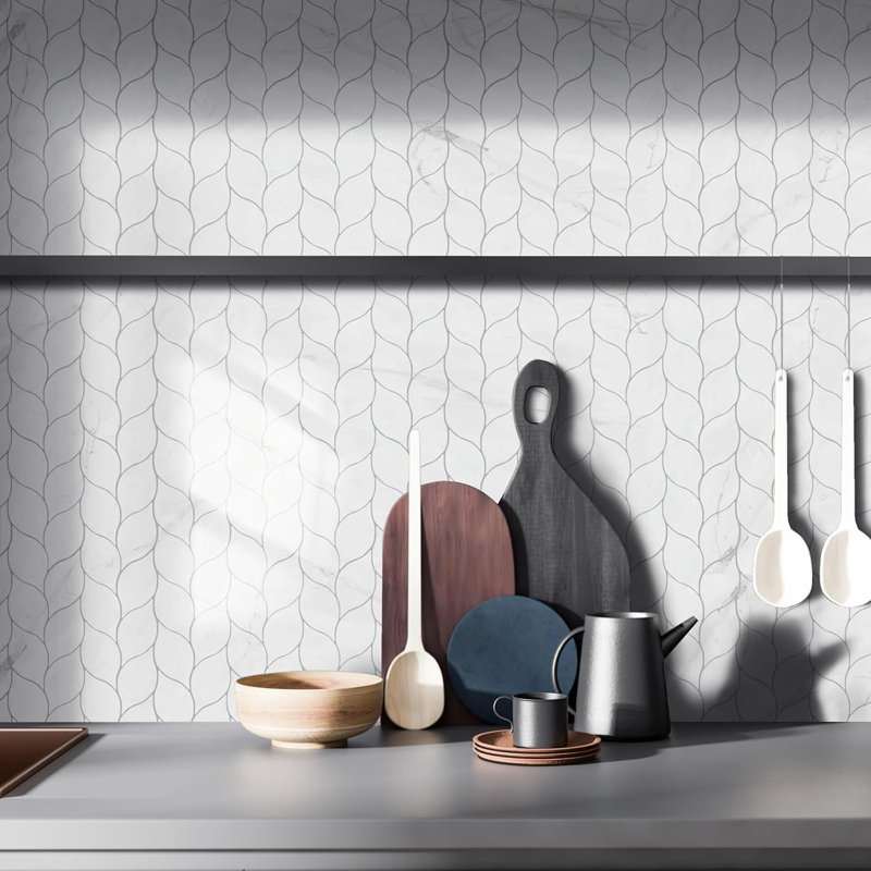 Carrelage à dosseret 10 feuilles pour cuisine