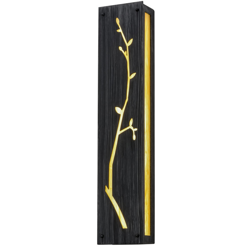 Rustic Lodge Steel LED Wall Scone