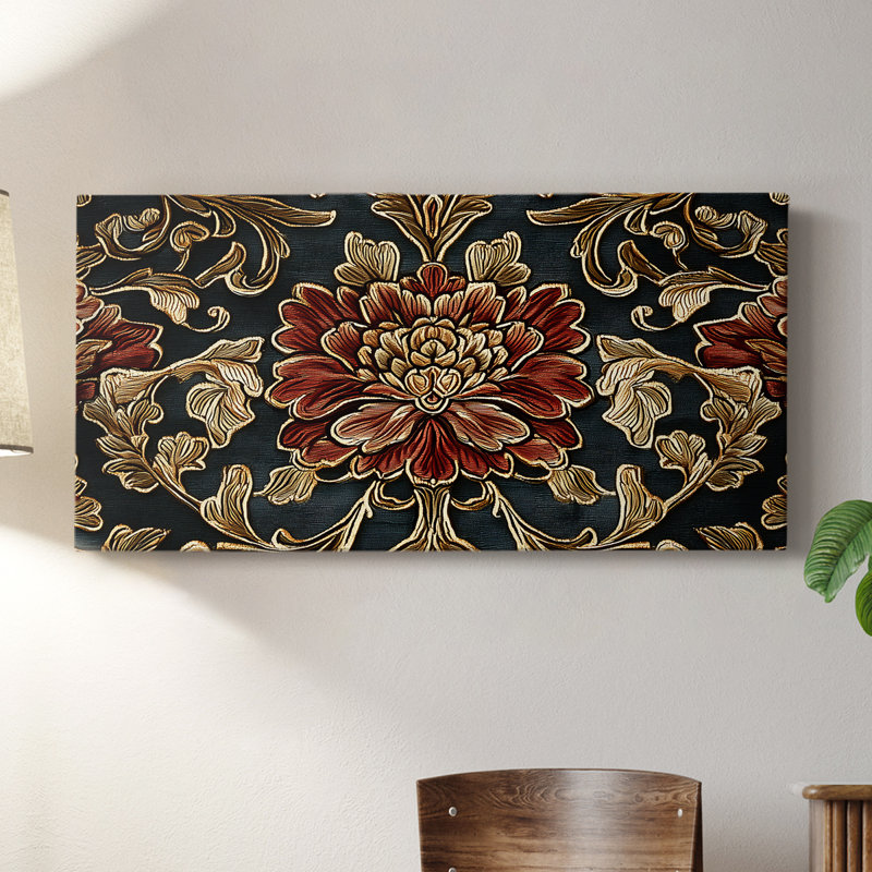Botanical Series-CXCIX- Toile tendue avec châssis - Prêt à accrocher, H 20 po x l 40 po