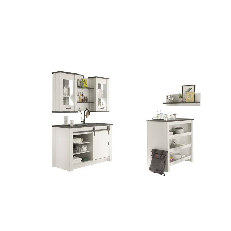 201cm Kitchen Pantry, White
