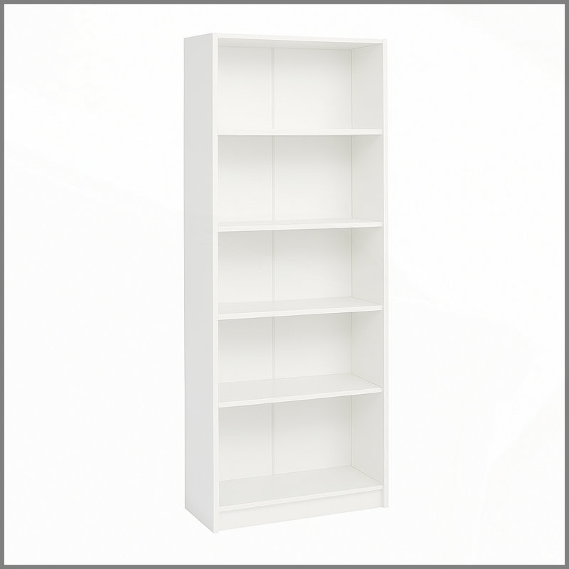 Armoire de rangement à 5 niveaux, Blanc