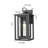 Ashland 1-Light 8" Matte Black Coastal Outdoor Sconce With Clear Glass-360201299-360201310-360201305