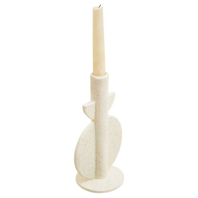 22 cm H Stone Tabletop Candlestick