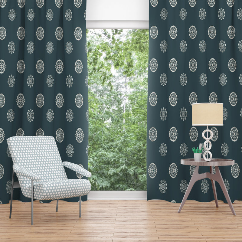 Paire de rideaux obscurcissant en polyester Schiraga, L 20 po x L 52 po