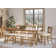 Maxine - Person Extendable Solid Wood Solid Wood Top Trestle Dining Set