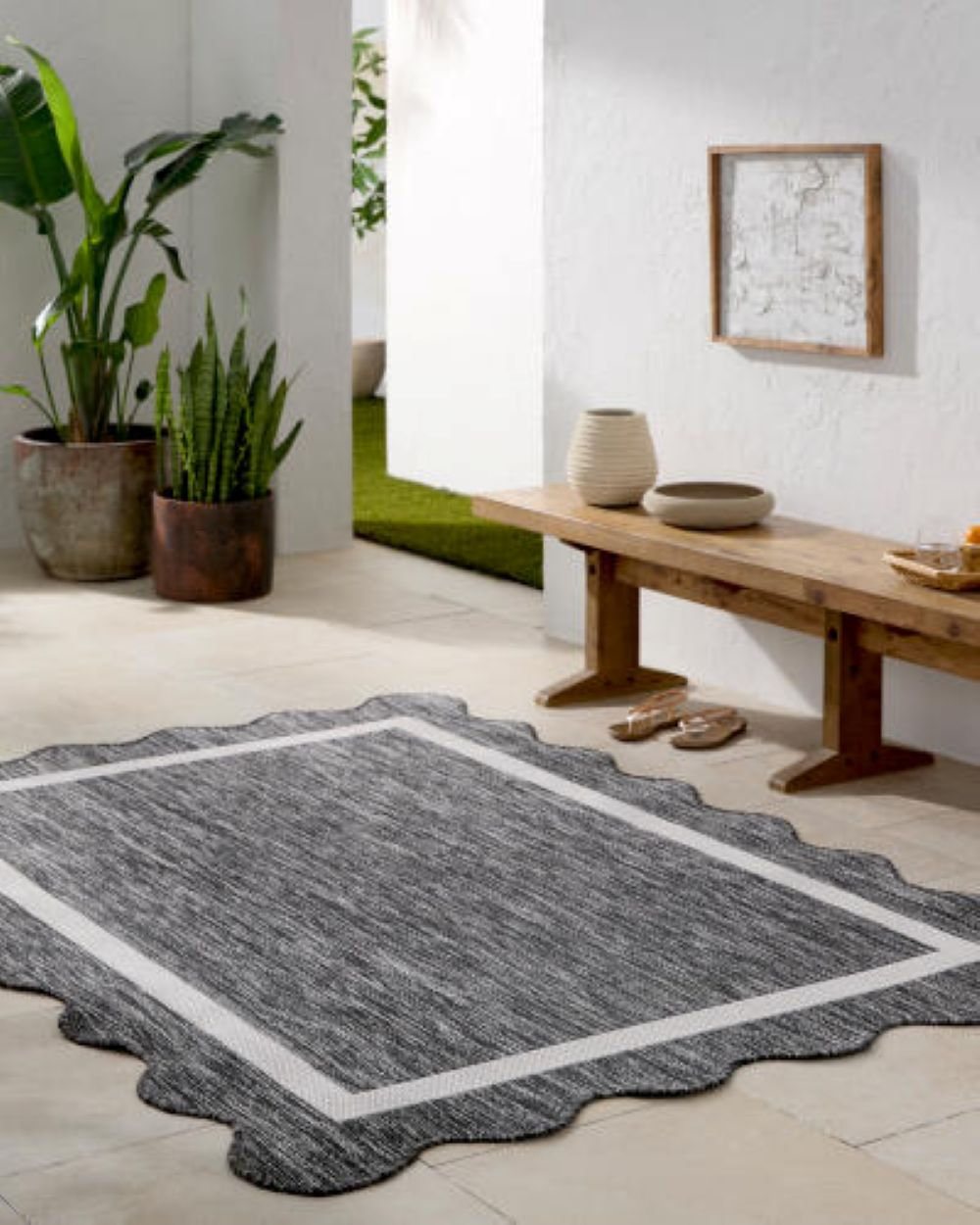 Skiles Outdoor Rug, Rectangle 2'3.6" x 3'9.3"