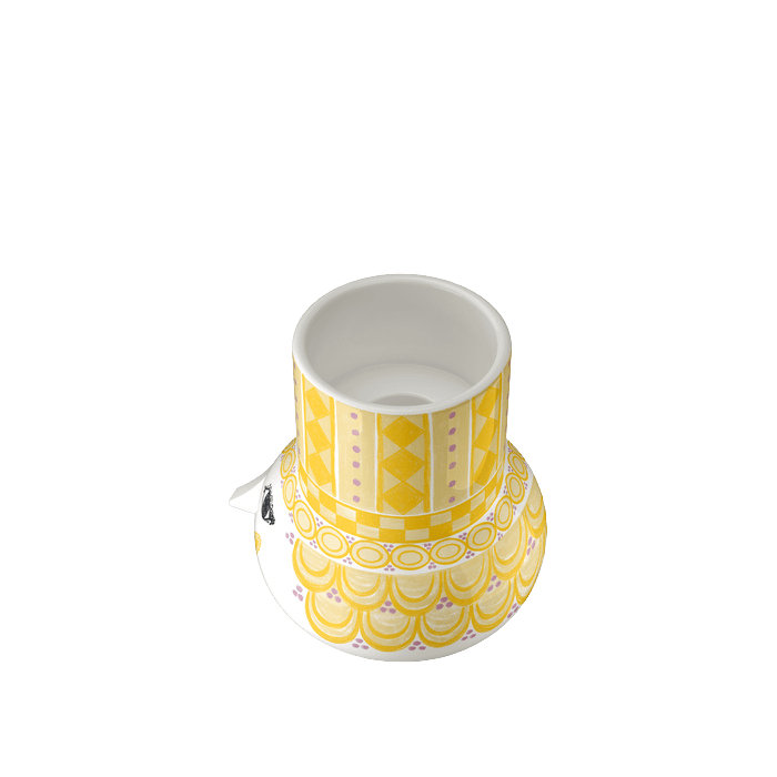 Porte-bougie Olga, jaune, H: 3,5 po, Jaune, H 3,5 po x l 3,1 po x P 3,5 po