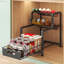 Rangement coulissant sous l'évier pour les épices et les condiments de cuisine, support de rangement multifonctionnel avec design incliné pour un accès facile