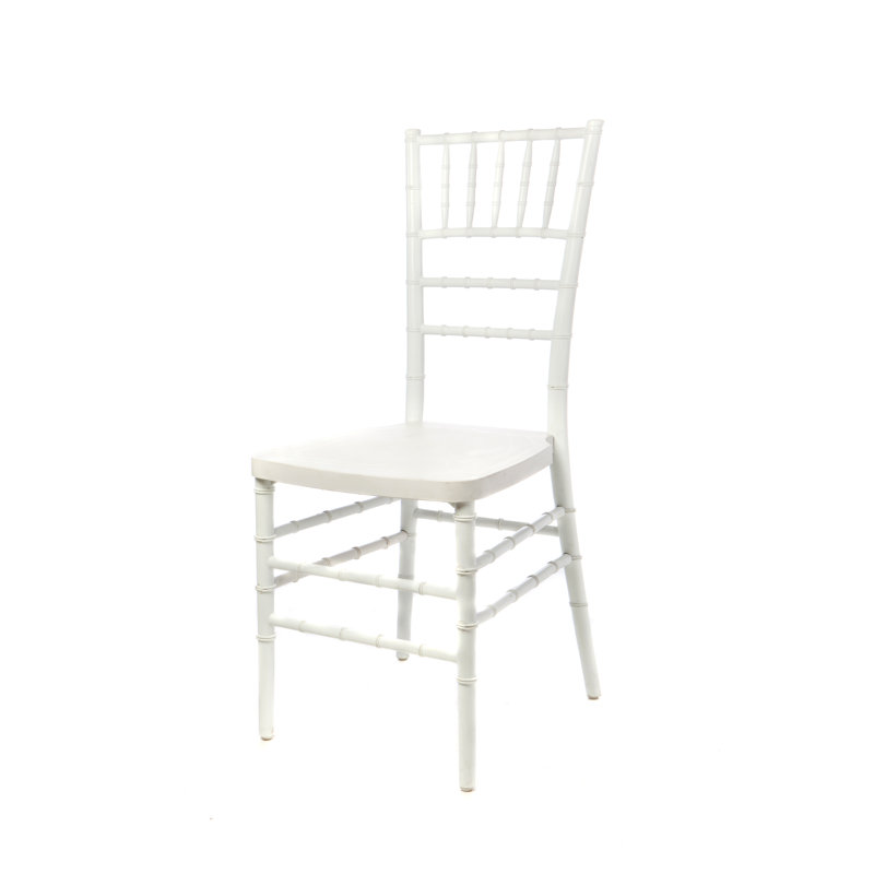 18'' H Stacking Side Chair, White