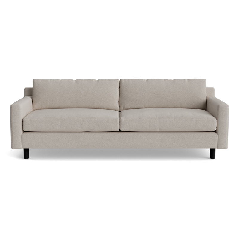 Hunter No Welt 100 Sofa, Performance Boucle - Dove Gray, Black