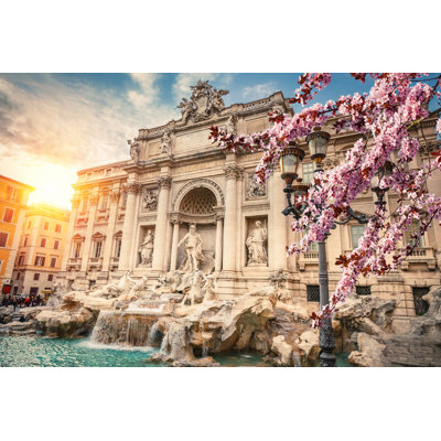 Fountain Di Trevi - Wrapped Canvas Print