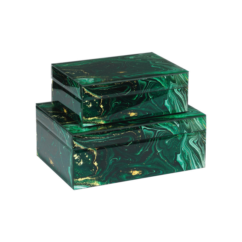 Ensemble de 2 boîtes Interstellar Green