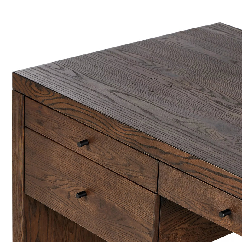 Torrington Executive Desk, Umber Oak