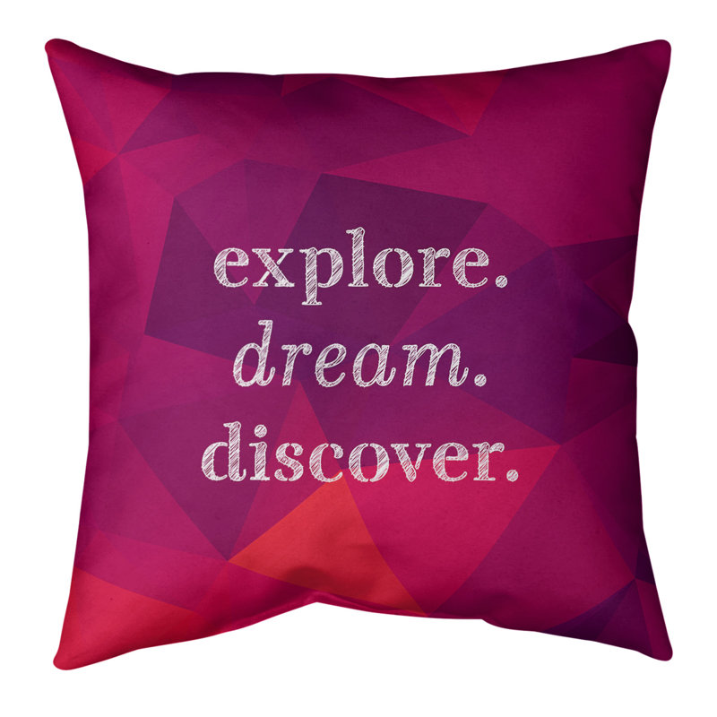 Coussin de sol, 40 po x 40 po, Rose / Orange
