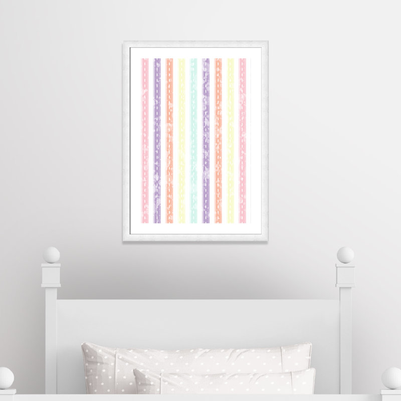 Whimsical Stripe' Wall Decal, 40" H x 28" W x 1" D, Paper