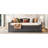 Full Size Upholstered Daybed With Gray Fleece And Customizable Trundle Appearance Stylish Space Design-1283741798-1283741796