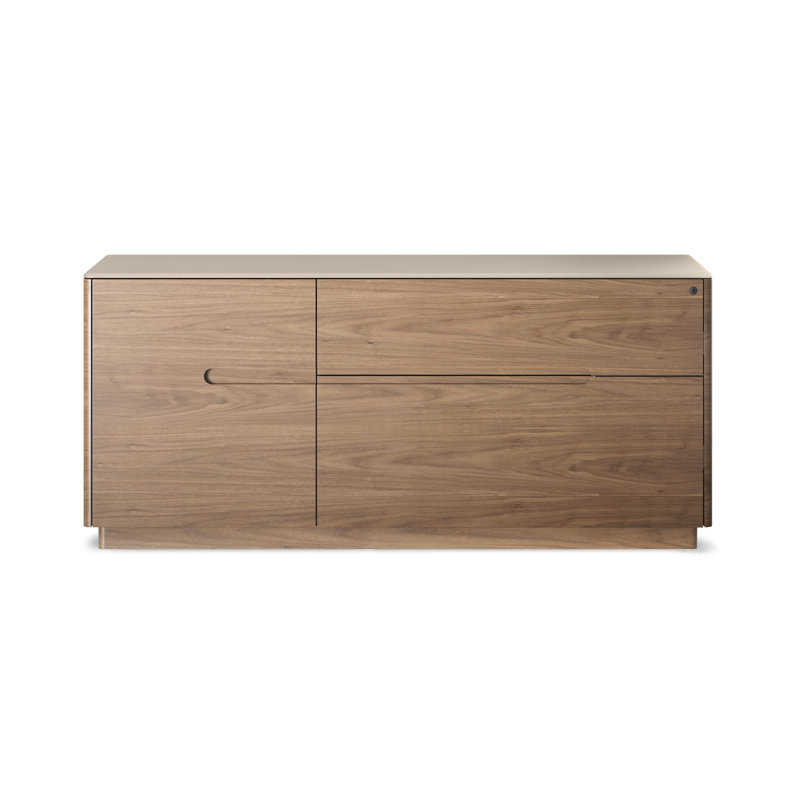 Luma 2 - Drawer File Cabinet, Walnut/Dune