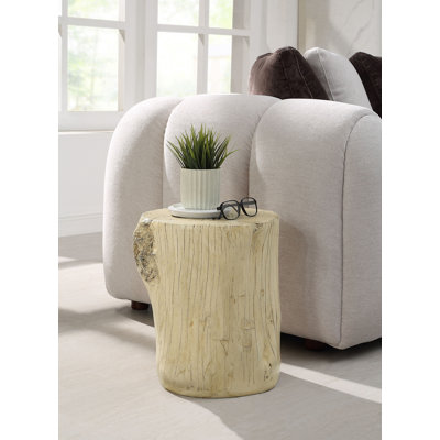 ACME Gene Accent Table, Natural Brown Finish