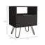 Table de chevet, table de bout, armoire à porte simple, pieds en épingle à cheveux-605029673