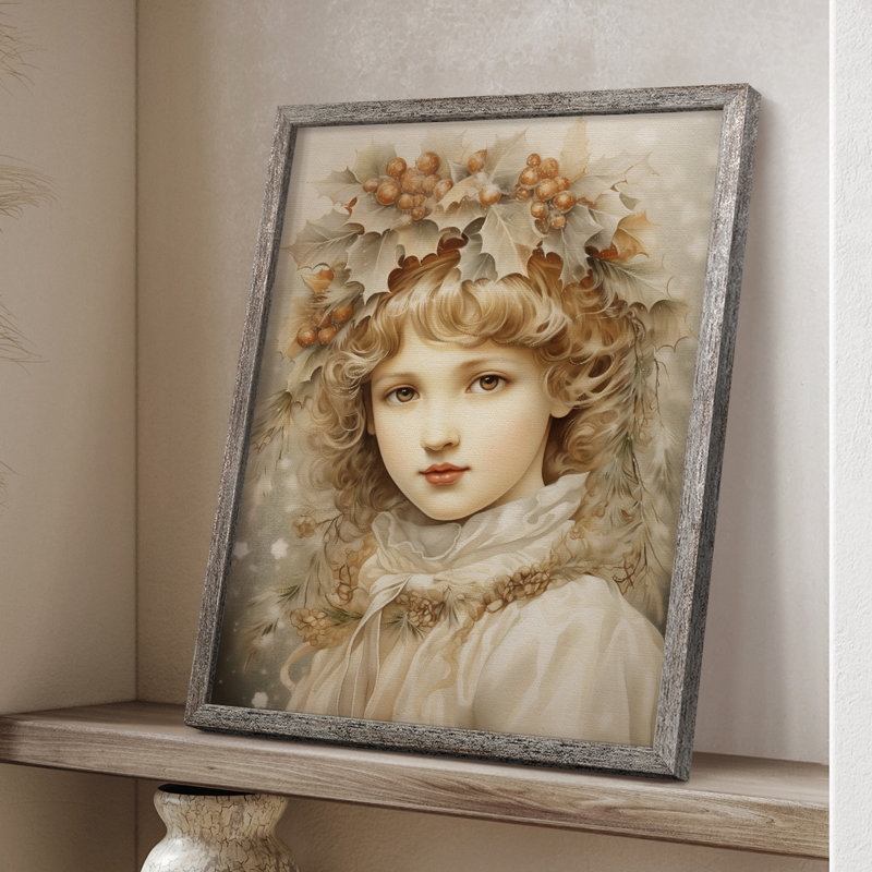«Christmas Holiday Art DCXCIV», reproduction d'art encadrée - bois massif, H 21 po x l 17 po