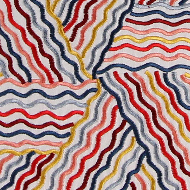 18" x 18" Indoor Throw Pillow, Wavy Stripe